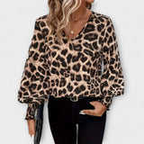 Stylish Blouse with Leopard Print
