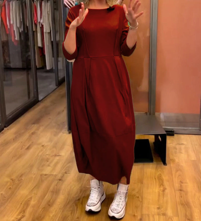 Jessica - Elegant Dress with Round Neck