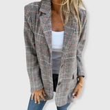 Malia | Elegant Blazer with Check Pattern