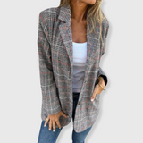Malia | Elegant Blazer with Check Pattern