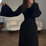 Elegant Knitted Maxi Dress