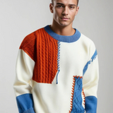 Erick | Trendy Patchwork Sweater