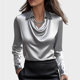Elin | Elegant Satin Blouse