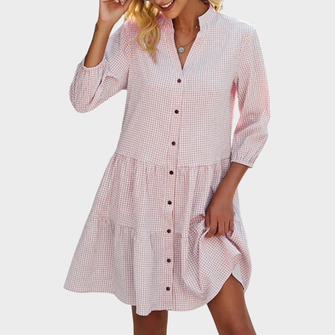 Sarah | Light Fluid Midi Day Dress
