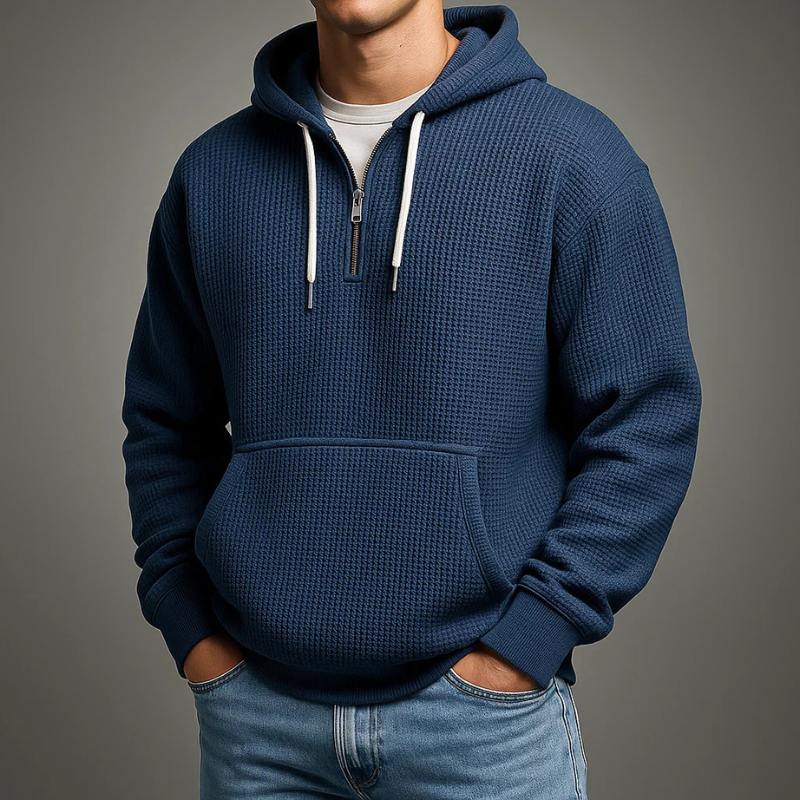 Rowan | MEN'S WAFFLE KNIT HOODIE