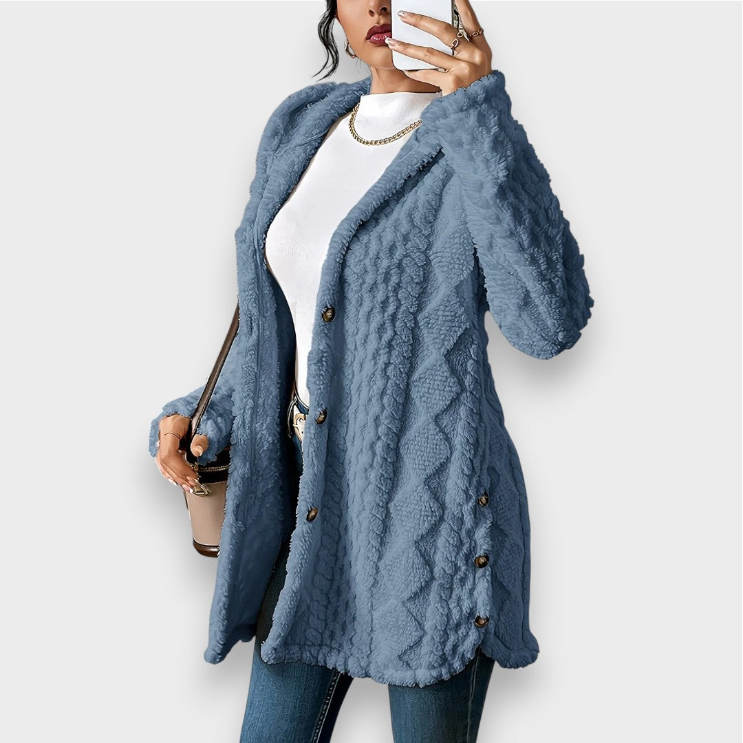 Charlotte | Plush Hooded Cardigan