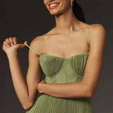 ISABELLA | Elegant Pleated Midi Dress