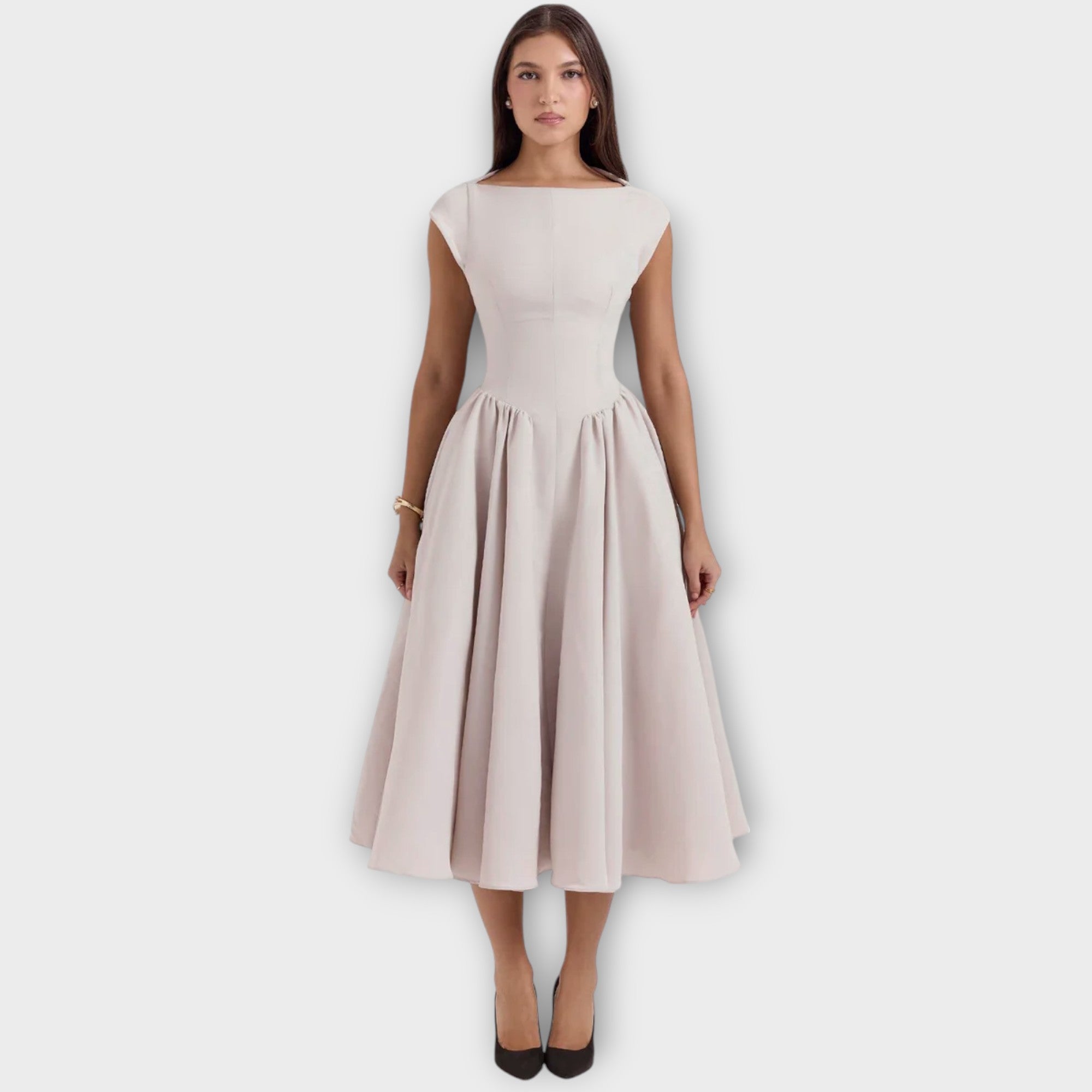 Victoria - Stylish Midi Dress