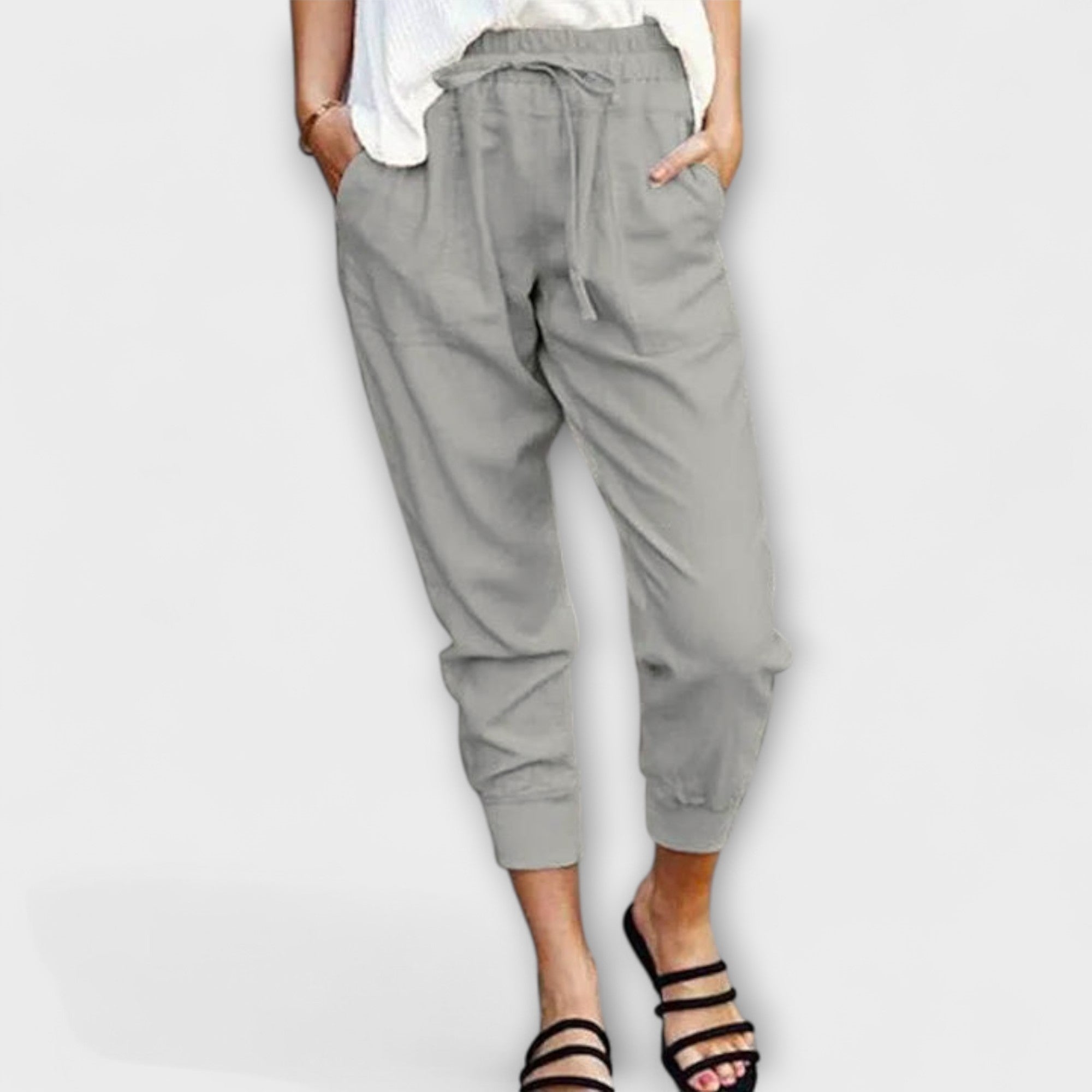 Blaire – Linen Trousers with Cotton Blend