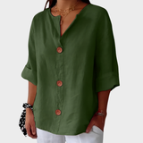 Idun - Casual Linen Blouse