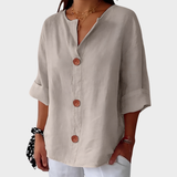Idun - Casual Linen Blouse