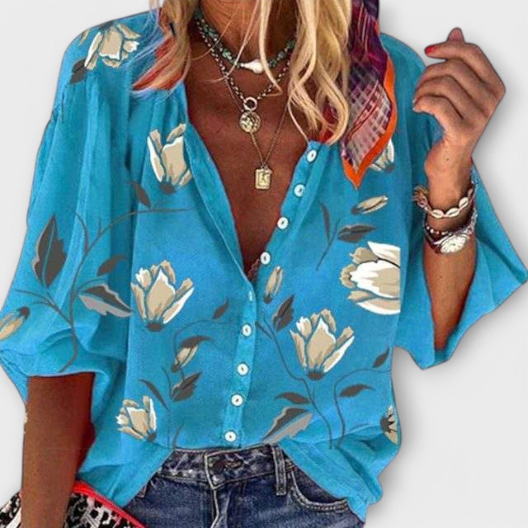 Madeleine – Lightweight Blouse in Floral Design