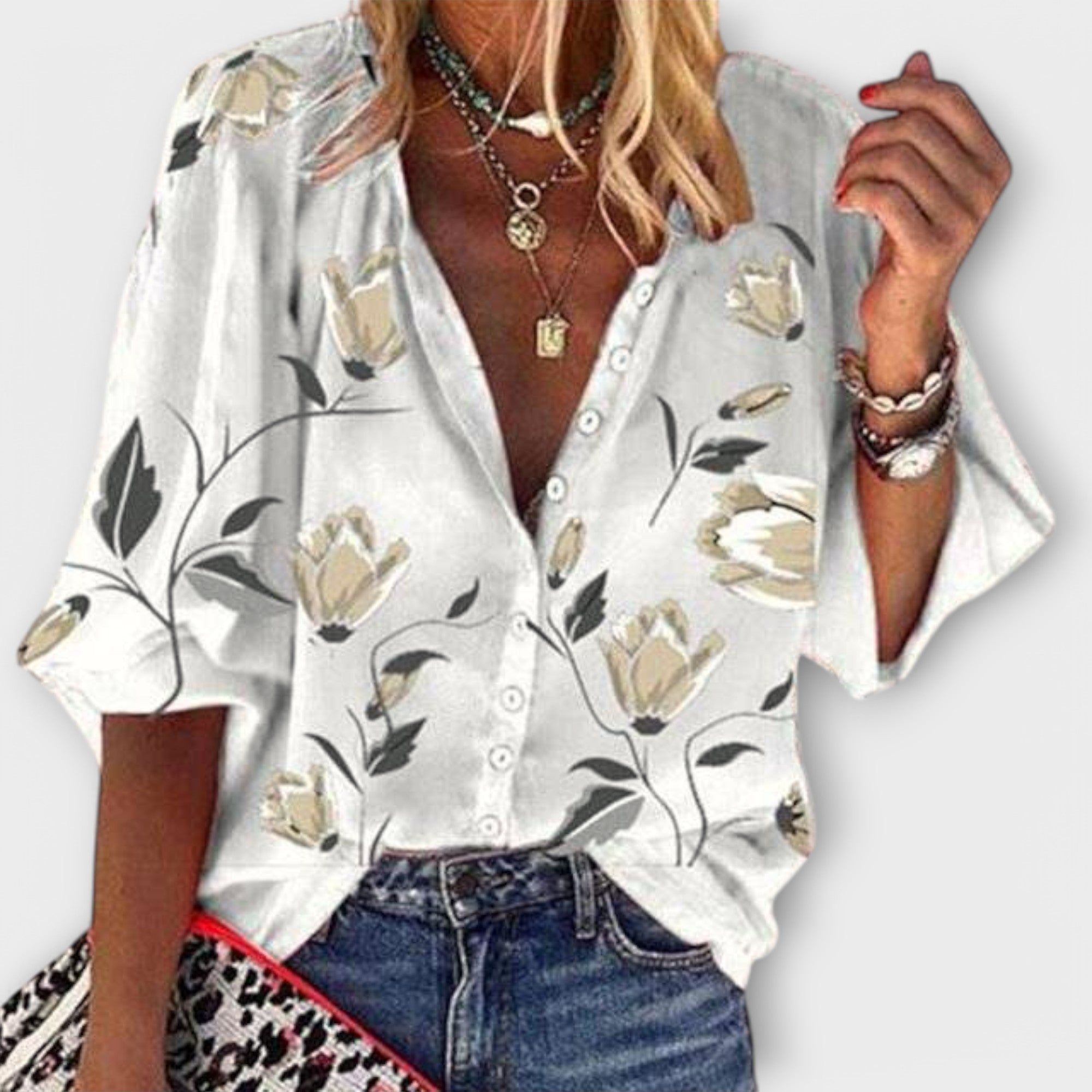 Madeleine – Lightweight Blouse in Floral Design