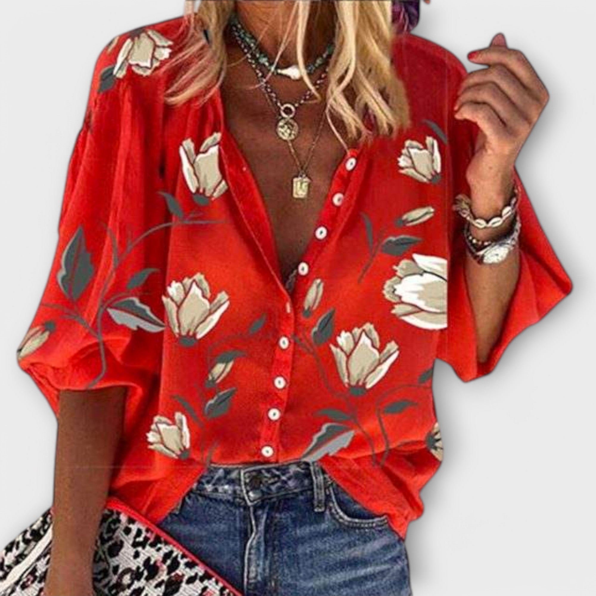 Madeleine – Lightweight Blouse in Floral Design