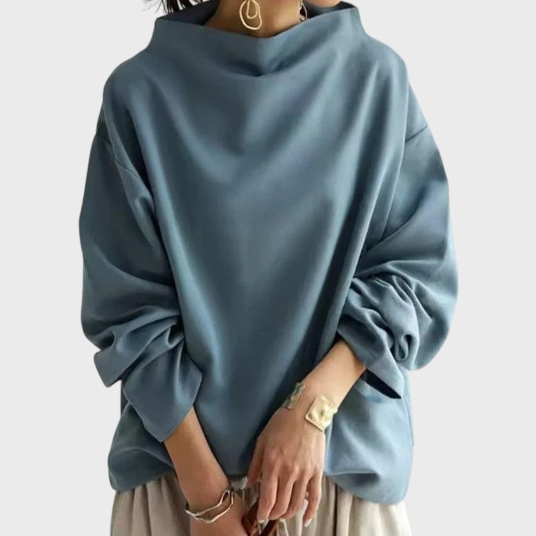 Elly | Weichi Knitted Top with High Collar