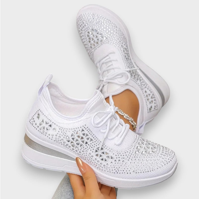 Giselle | Orthopaedic Sneakers with Sparkling Rhinestones