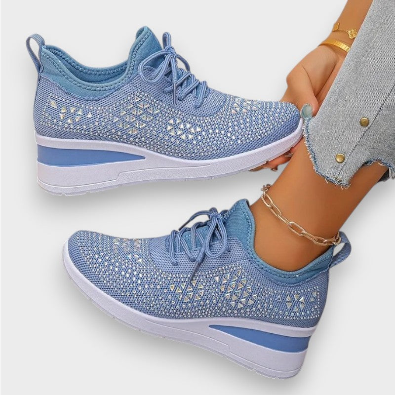 Giselle | Orthopaedic Sneakers with Sparkling Rhinestones