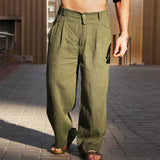 Mike | Linen Wide Leg Trousers