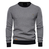 Hayden | Men's sweater with checkered pattern