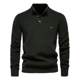 Aaron | Men's Sweater with button design