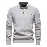 Aaron | Men's Sweater with button design
