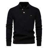 Aaron | Men's Sweater with button design