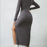 Sierra - Long Sleeve Midi Dress