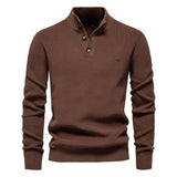 Aaron | Men's Sweater with button design