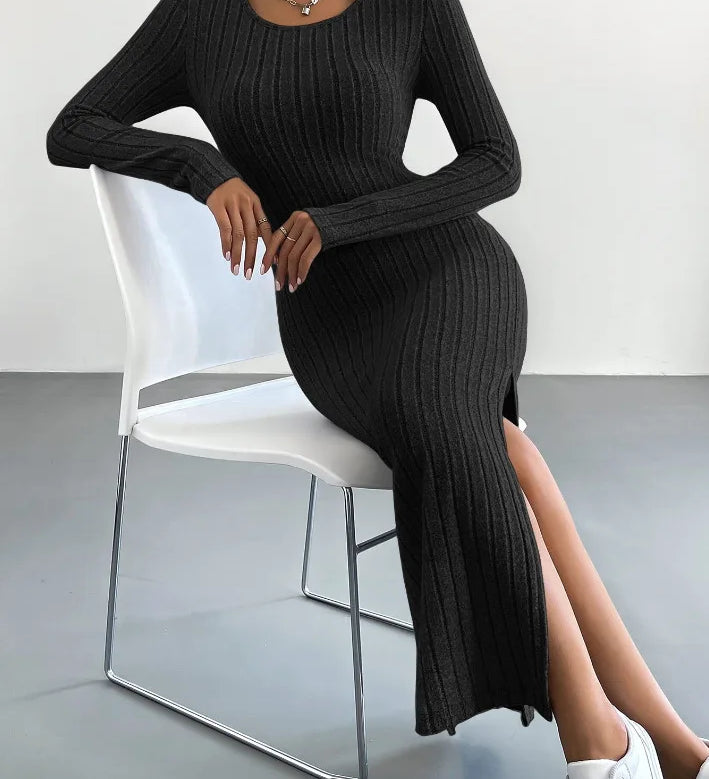 Sierra - Long Sleeve Midi Dress
