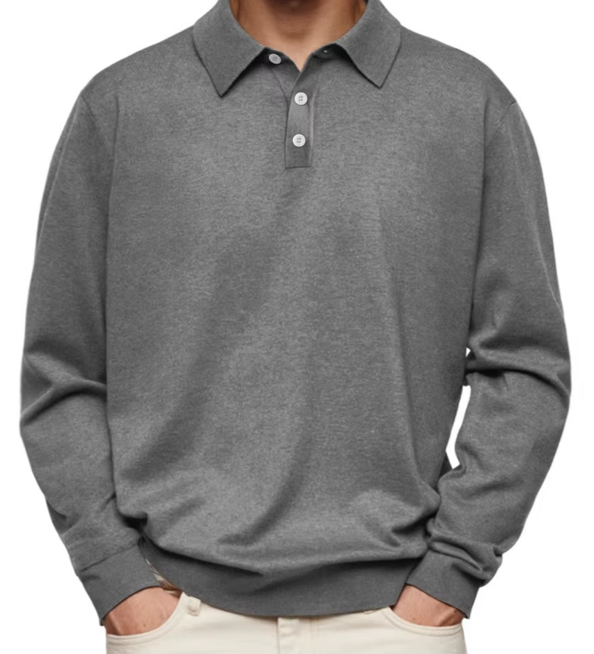 Aiden | Long Sleeve Polo