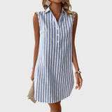 Annemiek | Elegant Shirt Dress with Stripes