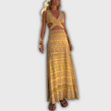 Bianca – Dress with Deep Neckline and Cut-Outs