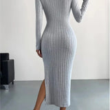 Sierra - Long Sleeve Midi Dress