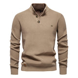 Aaron | Men's Sweater with button design