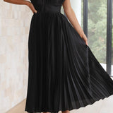 Maria™ | Elegant Pleated Maxi Dress