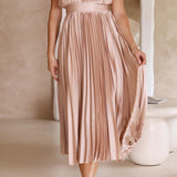 Maria™ | Elegant Pleated Maxi Dress