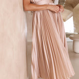 Maria™ | Elegant Pleated Maxi Dress