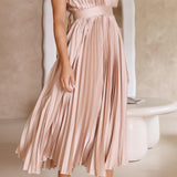 Maria™ | Elegant Pleated Maxi Dress
