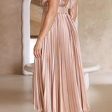 Maria™ | Elegant Pleated Maxi Dress