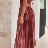 Maria™ | Elegant Pleated Maxi Dress