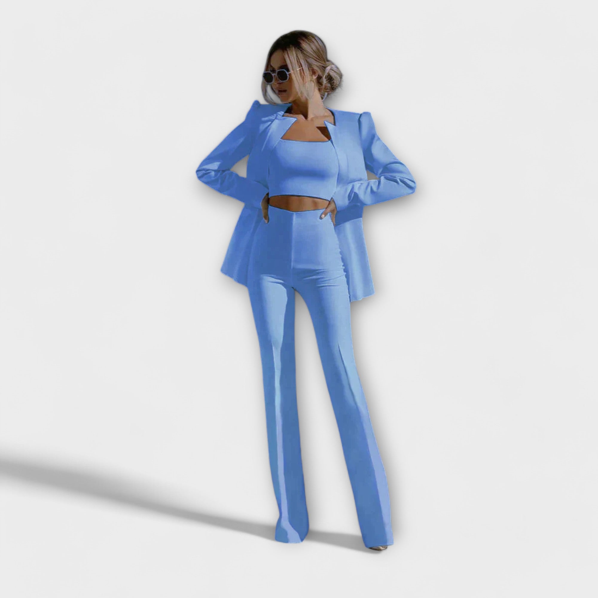 Selina - Stylish 3-Piece Set (Blazer, Top, Trousers)