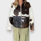 Evelina | Jacket with Leopard Print