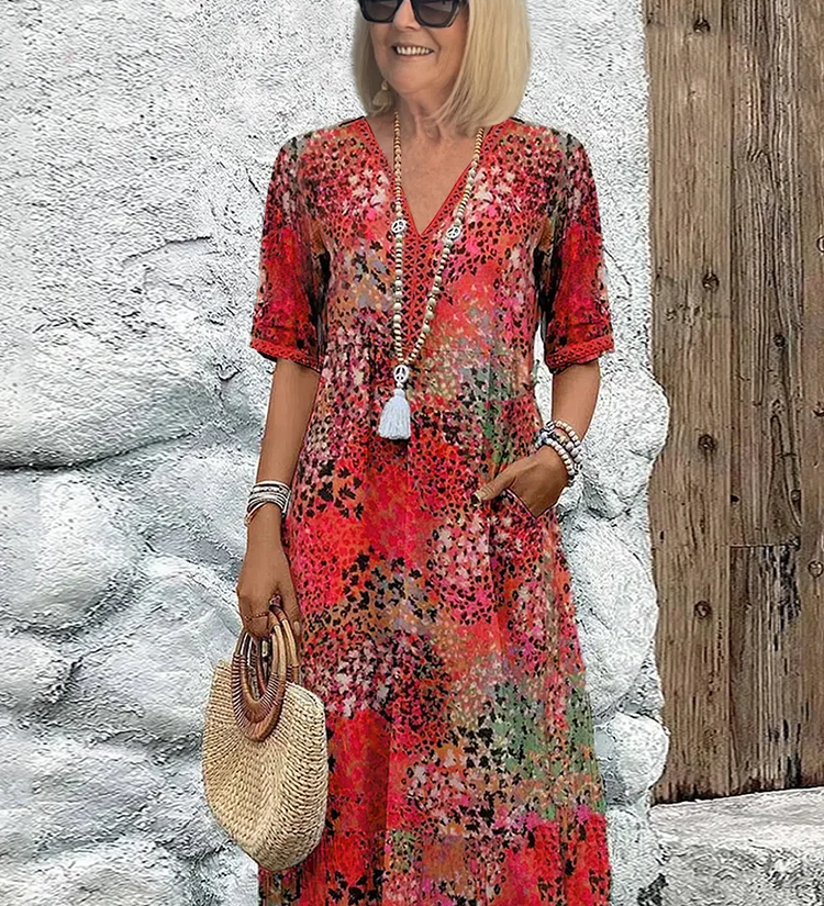 Colette™ | Vibrant Midi Dress