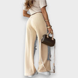 Lora | Trendy 2-in-1 Layered Jeans with Jogging Insert