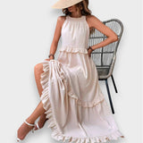 Alina | Sleeveless Dress with Ruffle Detail