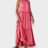 Alina | Sleeveless Dress with Ruffle Detail