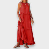 Alina | Sleeveless Dress with Ruffle Detail