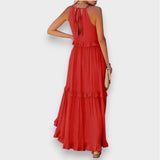 Alina | Sleeveless Dress with Ruffle Detail