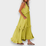 Alina | Sleeveless Dress with Ruffle Detail