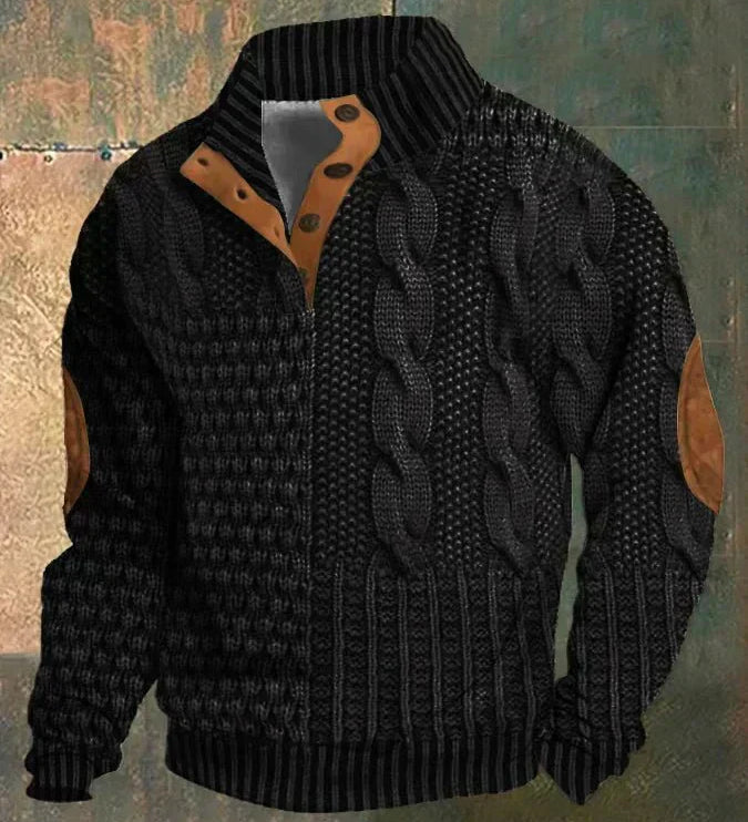 Lionel | Cozy Patterned Knit Sweater